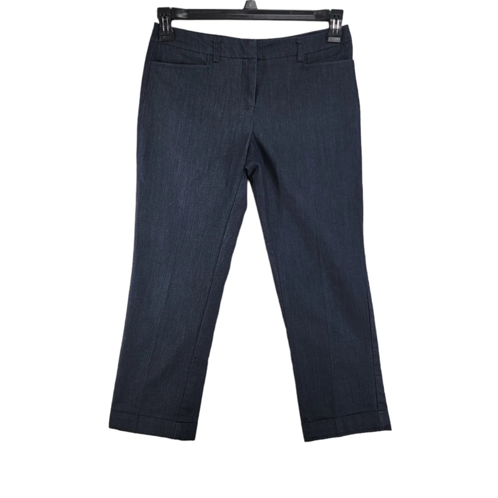 7th Avenue Suiting Collection Womens SZ 6 Cropped Denim Dress Pants NWT